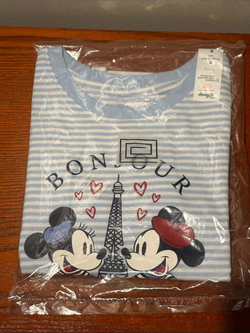 Disney Jumping Beans Mickey and Minnie Mouse Bonjour Paris Graphic Tee - Picture 2 of 9